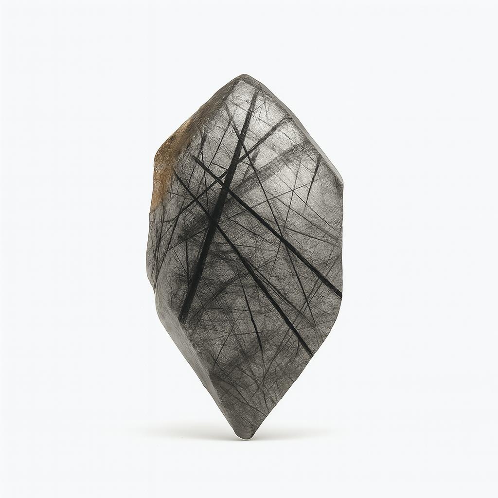 Black Tourmalinated Quartz Raw Crystal – Natural Protection & Grounding Stone for Energy Clearing, Healing & Home Decor