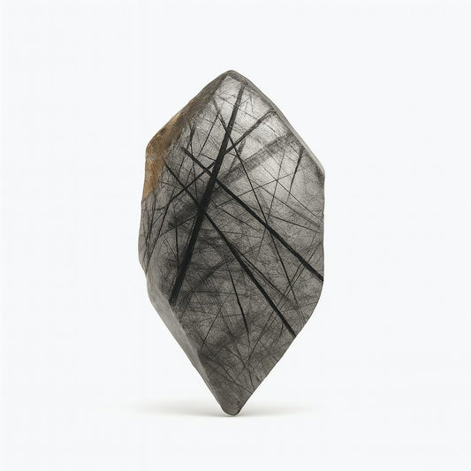 Black Tourmalinated Quartz Raw Crystal – Natural Protection & Grounding Stone for Energy Clearing, Healing & Home Decor
