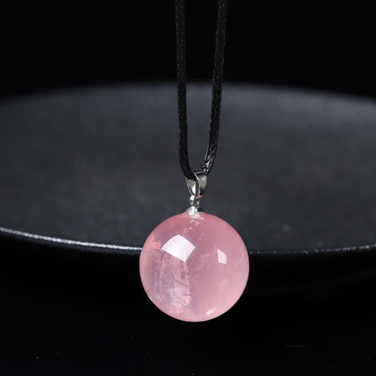 Natural Rose Quartz Crystal Pendant – Heart Healing & Love Attraction Necklace