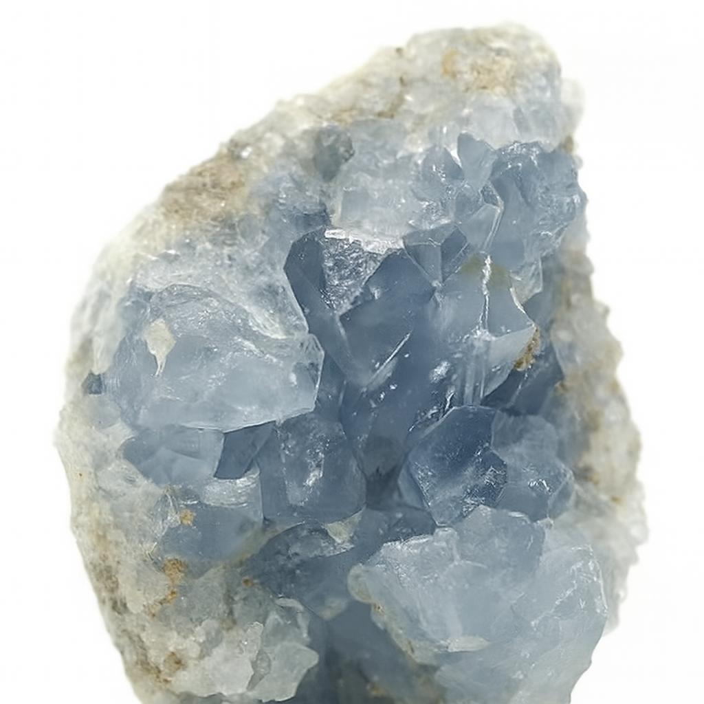 Natural Celestite Crystal Geode – Raw Blue Celestine Cluster for Calming Energy, Spiritual Healing & Home Decor