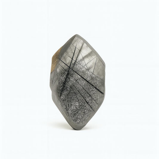 Black Tourmalinated Quartz Raw Crystal – Natural Protection & Grounding Stone for Energy Clearing, Healing & Home Decor