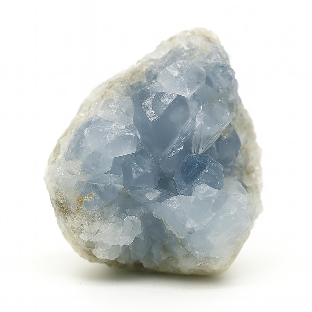 Natural Celestite Crystal Geode – Raw Blue Celestine Cluster for Calming Energy, Spiritual Healing & Home Decor