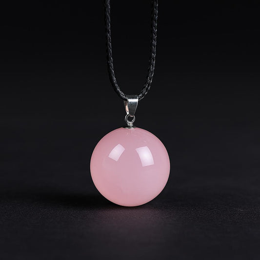Natural Rose Quartz Crystal Pendant – Heart Healing & Love Attraction Necklace