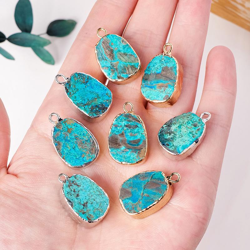 Natural Blue Apatite Pendant Necklace – Genuine Healing Crystal Jewelry, Handcrafted Gemstone Necklace for Women and Men, Stylish Spiritual Jewelry for Everyday Wear and Special Occasions